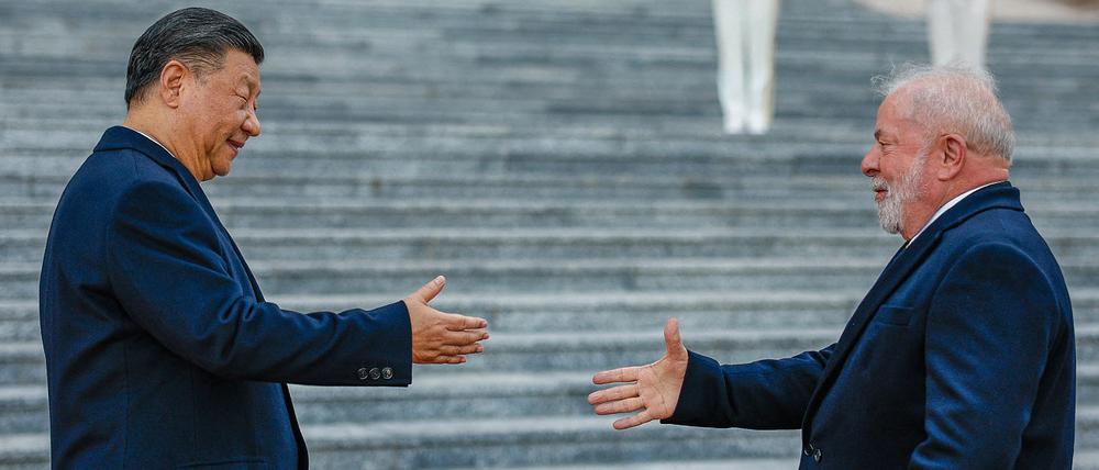 Am Freitag trafen Chinas Präsident Xi Jinping und sein brasilianischer Amtskollege Lula da Silva in Peking aufeinander.