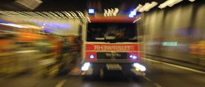 Einsatzfahrzeug der Feuerwehr, Symbolbild.