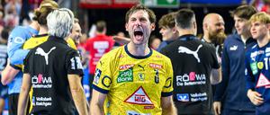 Beim Sieger ragte der bis zur Verlängerung effektive Altstar Uwe Gensheimer mit acht Tore hervor.