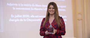 Marlene Schiappa bei der Verleihung des „Forbes 40 Women of the Year Award 2023“ in Paris.