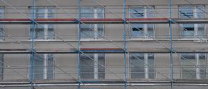 Neubauten stehen im Mainzer Zollhafen.