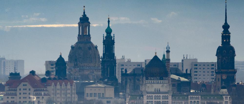 Blick auf die Innenstadt von Dresden.