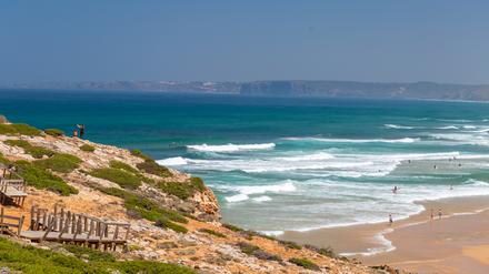 Strand in Algarve, Portugal.