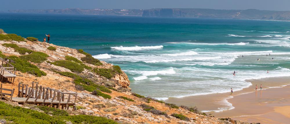 Strand in Algarve, Portugal.