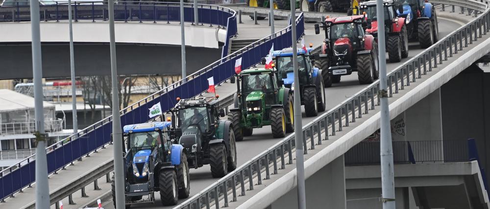 Unmut über Sonderregelungen für die Ukraine führte schon Anfang April zu Protesten im Osten der EU.