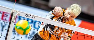 Optmistisch. Ruben Schott von den Volleys ist angriffslustig..