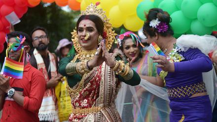 Erste Pride-Parade in Indien.