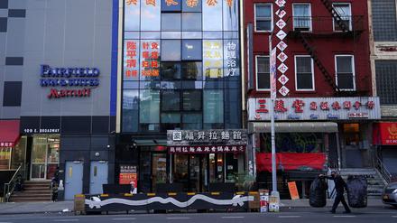 Das ehemalige Büro der America ChangLe Association, die von den US-Behörden als chinesische „Geheimpolizei“ bezeichnet wird, die sich als sozialer Treffpunkt für Menschen aus der chinesischen Provinz Fujian tarnt. 