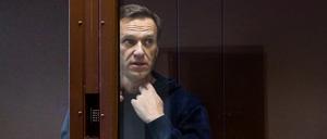 Alexej Nawalny, russischer Kremlgegner, erscheint zu einer Anhörung.