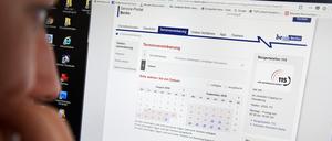 Terminvereinbarung bei einem Bürgeramt in Berlin.