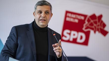 Raed Saleh, Vorsitzender der SPD Berlin und Vorsitzender der SPD-Fraktion im Berliner Abgeordnetenhaus.