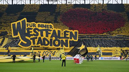 Schöne Choreo aus Sicht der Fans, ärgerliche Choreo aus Sicht des Sponsors.