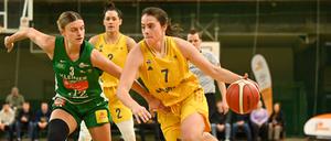 Mit Energie und Leidenschaft: Leoni Kreyenfeld kämpft mit Alba Berlin um Platz drei.