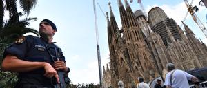 Die Kirche Sagrada Familia in Barcelona wurde von Klimaaktivisten mit Farbe beschmiert.
