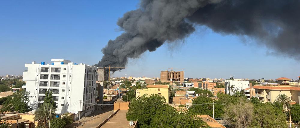 Detonation nahe des Flughafens in der sudanesischen Hauptstadt Khartum