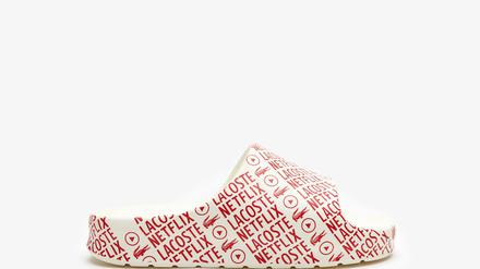 Die Netflix-Lacoste-Schlappe kostet „nur“ 60 Euro.