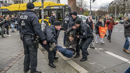 Auftakt der Protestwochen der „Letzten Generation“ in Berlin. 