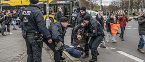 Auftakt der Protestwochen der „Letzten Generation“ in Berlin.