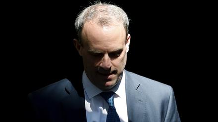 Dominic Raab, stellvertretender Premierminister und Justizminister von Großbritannien, verlässt 10 Downing Street 10. 