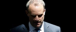 Dominic Raab, stellvertretender Premierminister und Justizminister von Großbritannien, verlässt 10 Downing Street 10. 