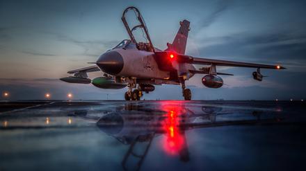 Tornado Kampfjets haben bei der Übung Vorrang im Luftverkehr. 