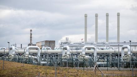 Blick auf die Anlandestation Nord Stream 2. 
