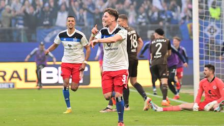 Moritz Heyer traf zum zwischenzeitlichen 3:1 für den Hamburger SV.
