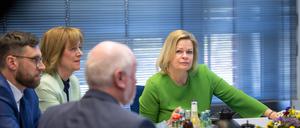 Bundesinnenministerin Faeser saß für den Bund am Verhandlungstisch. 
