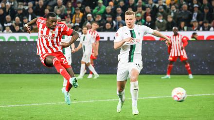 Gleich ist er drin. Sheraldo Becker (links) trifft zum 1.0 für Union.