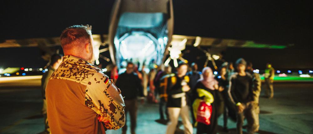 Evakuierung deutscher Staatsbürger aus dem Sudan. 