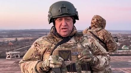 Der Gründer von Wagner-Gruppe, Jewgeni Prigoschin, in einer Videoansprache an den ukrainischen Präsidenten.