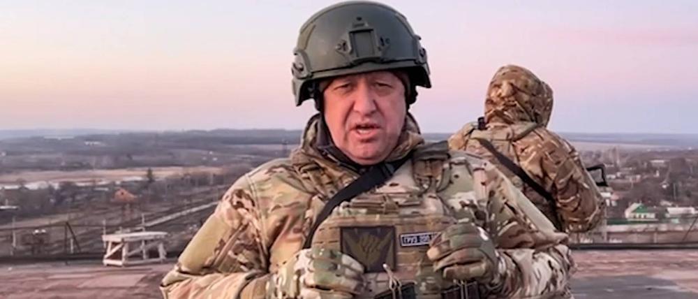 Der Gründer von Wagner-Gruppe, Jewgeni Prigoschin, in einer Videoansprache an den ukrainischen Präsidenten.