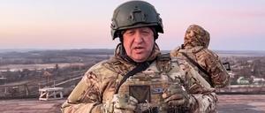 Der Gründer von Wagner-Gruppe, Jewgeni Prigoschin, in einer Videoansprache an den ukrainischen Präsidenten.