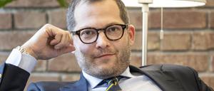 Der frühere „Bild“-Chefredakteur Julian Reichelt, bei einem Fototermin im Rahmen einer Talkrunde.