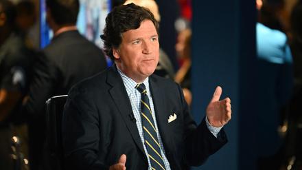 US-Moderator Tucker Carlson auf einem Archivbild von 2022.