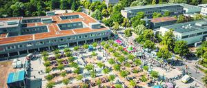 Exzellenter Treffpunkt: Der Campus der Freien Universität, hier beim Sommerfest und Campus Run 2022.