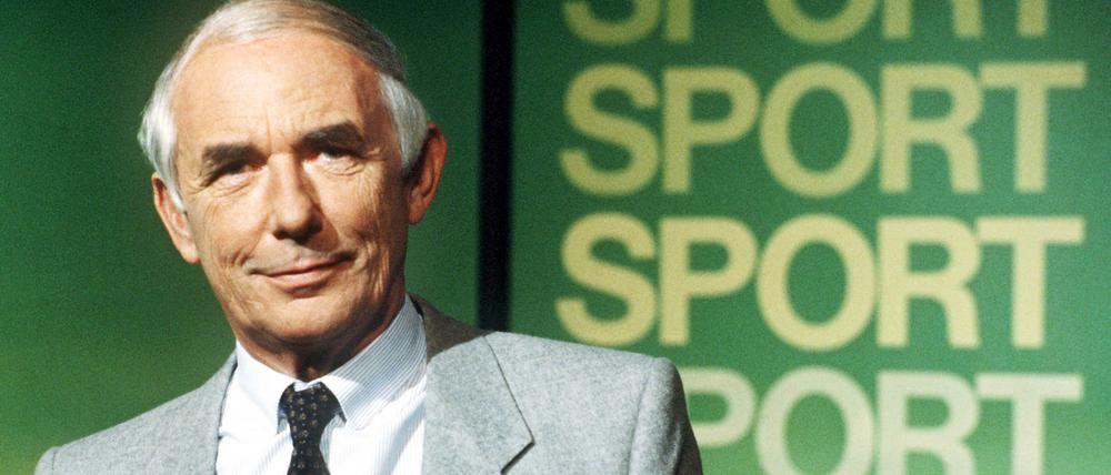 Der Mann stand für Seriösität. ARD-Sportmoderator Ernst Huberty.