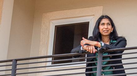 Die britische Innenministerin Suella Braverman in möglichen Deportationszentren in Ruanda.