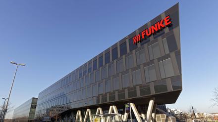 Die Unternehmenszentrale der Funke Mediengruppe in Essen. 