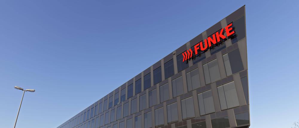 Die Unternehmenszentrale der Funke Mediengruppe in Essen.