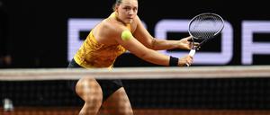 Jule Niemeier beim WTA-Turnier in Stuttgart.