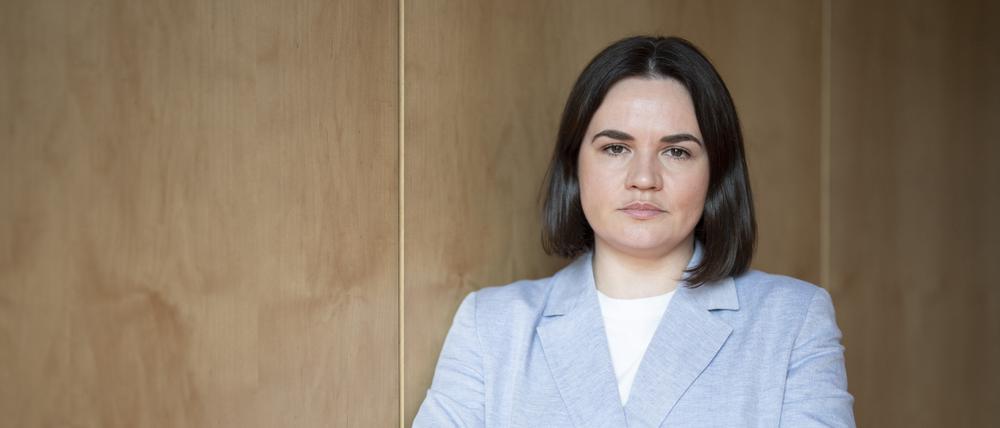 Die belarussische Oppositionspolitikerin Swetlana Tichanowskaja