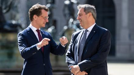 Söder und Wüst werden Ambitionen in der K-Frage unterstellt.