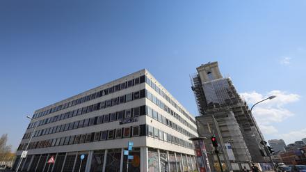 Baustelle Wiederaufbau Garnisonkirchturm und Kunst- und Kreativhaus Rechenzentrum Potsdam.