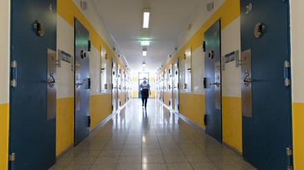 Gefangenentrakt in der Justizvollzugsanstalt Herford.