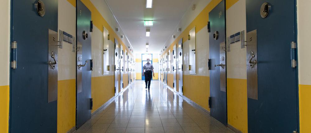 Gefangenentrakt in der Justizvollzugsanstalt Herford.