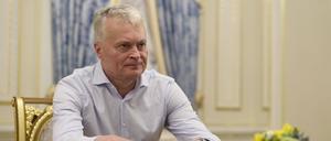 Litauens Präsident Gitanas Nausėda bei einem Staatsbesuch in der Ukraine im Juli 2022.