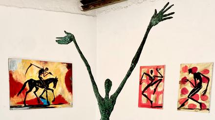 „Grautöne“ heißt die Ausstellung im Kunsthaus Sans Titre, in der aktuelle Werke von Helge Leiberg zu sehen sind. 