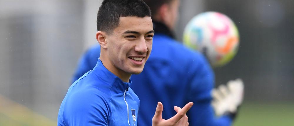 Neues Gesicht. Ibrahim Maza, 17, hat in dieser Woche seinen ersten Profivertrag bei Hertha BSC unterschrieben.