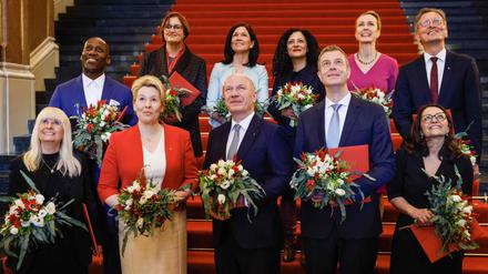 Kai Wegner und die Senatorenriege.